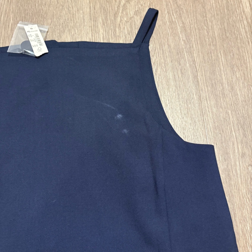 Madewell New With Imperfections High Neck Sleeveless Vest Mini Dress Size 0 - Picture 8 of 8